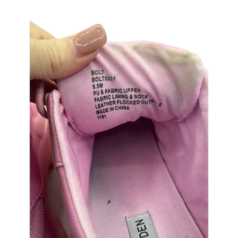Steve‎ Madden BOLT Pink Platform Chunky Sneakers Women's Size 9.5M